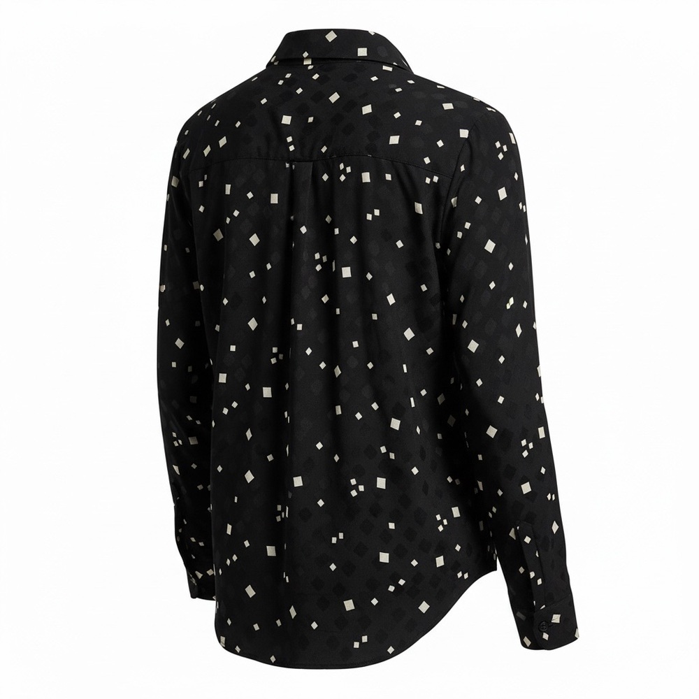 Saint Laurent Squarec Dot Silk Shirt - Picture 3 of 6